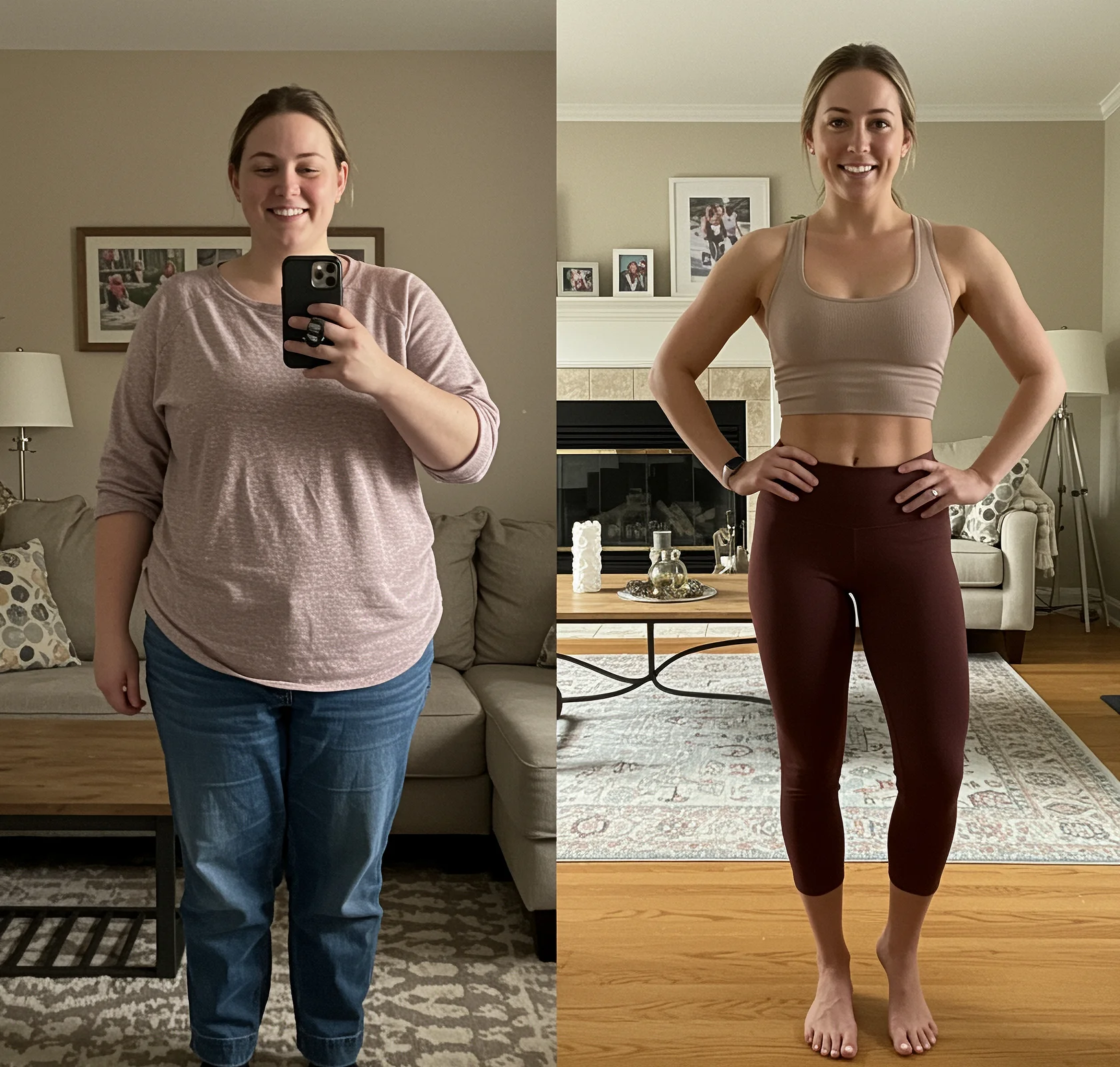 Sandra before and after