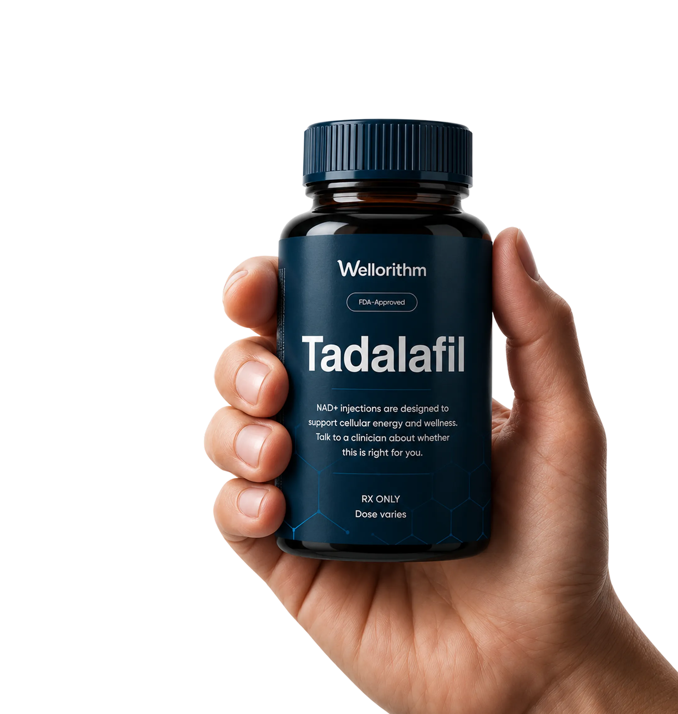 Wellorithm Tadalafil bottle